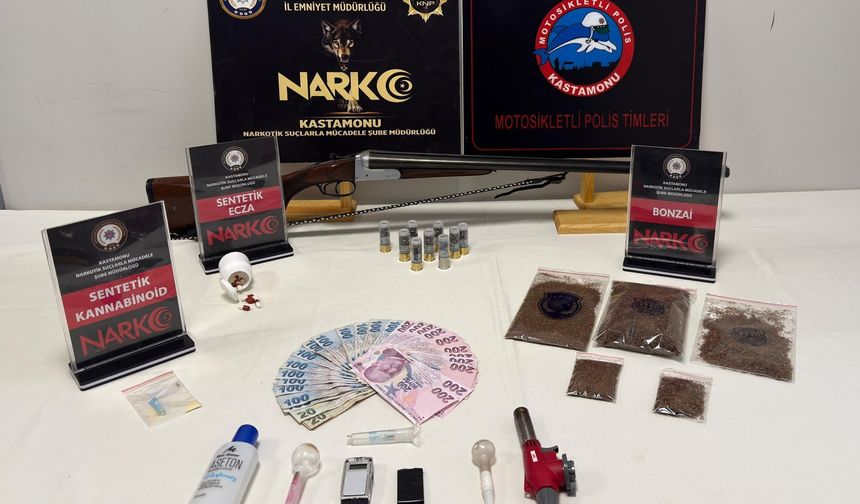 Kastamonu'da uyarıcı madde operasyonunda 6 kişi gözaltına alındı