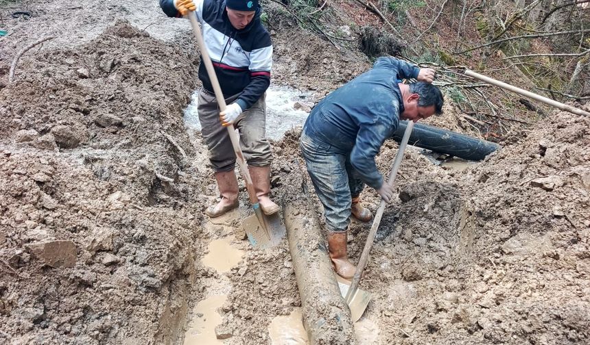 Kastamonu'nun ilçesindeki su isale hattı arızası giderildi