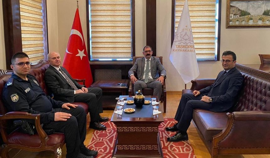 Taşköprü’de güvenlik gündemi: Kaymakam Demirdağ’a emniyet ziyareti