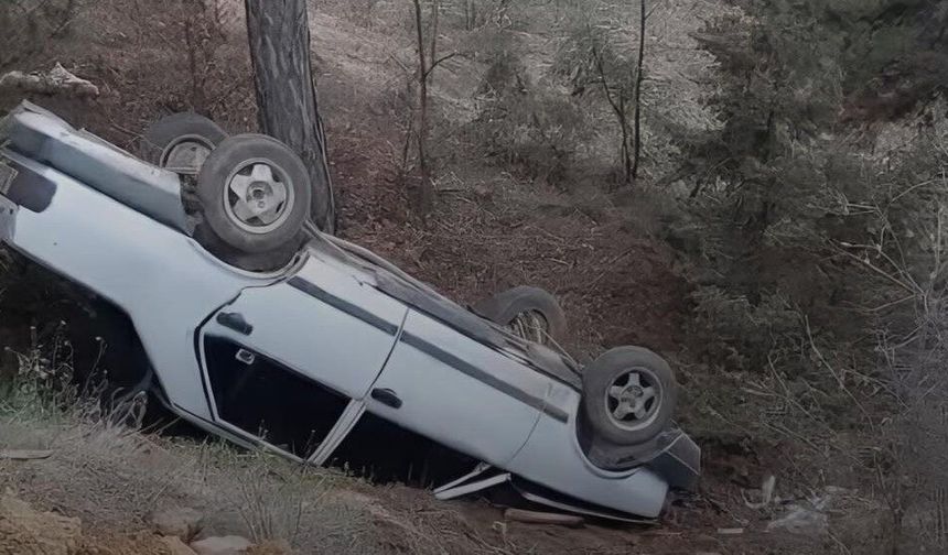 Taşköprü’de traktör kazası: Otomobil takla attı, 1 yaralı