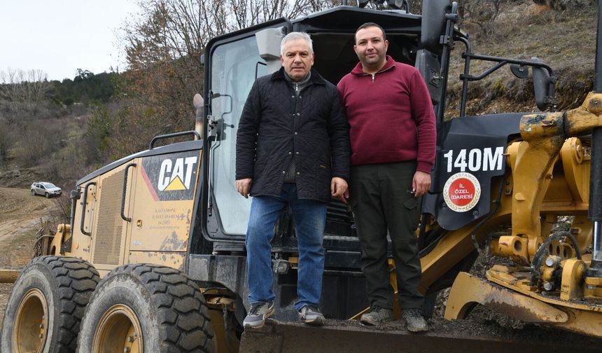 Taşköprü'nün köyünde yollar iyileştiriliyor