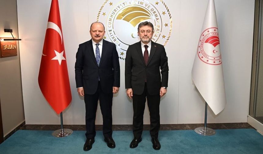 Kastamonu Valisi Meftun Dallı’dan Bakan Yumaklı’ya Ankara'da ziyaret