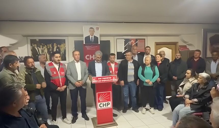 CHP Taşköprü ilçe başkanlığından açıklama: 'Demokrasiye Müdahaleye Karşı Direneceğiz'