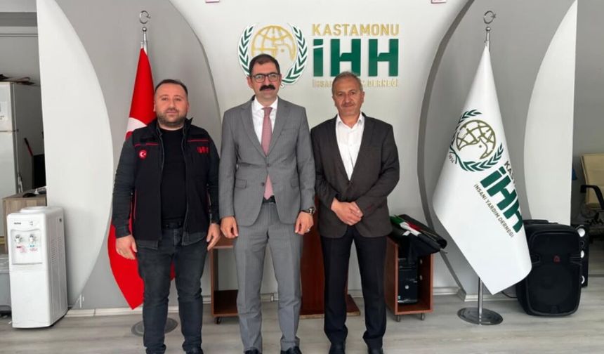 Taşköprü’de anlamlı ziyaret: Kaymakam Demirdağ İHH ile bir araya geldi