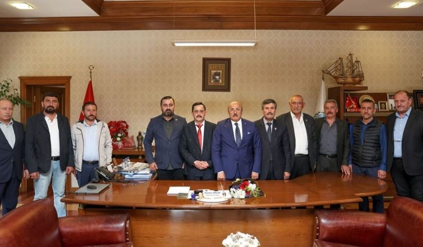 Taşköprü’de birlik mesajı: Muhtarlardan Belediye’ye ziyaret