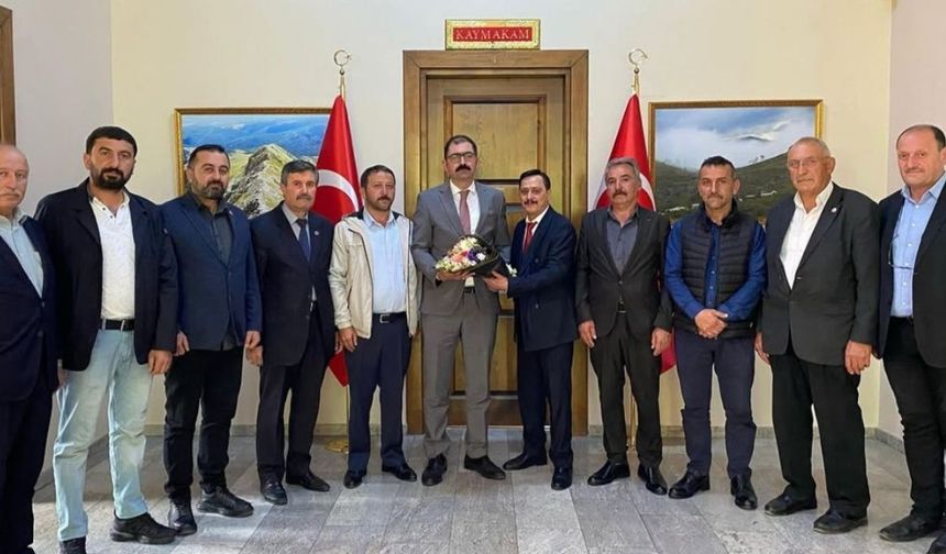 Taşköprü’de muhtarlardan Kaymakam Demirdağ’a ziyaret