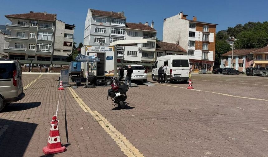 Hanönü’nde gezici muayene istasyonu hizmette