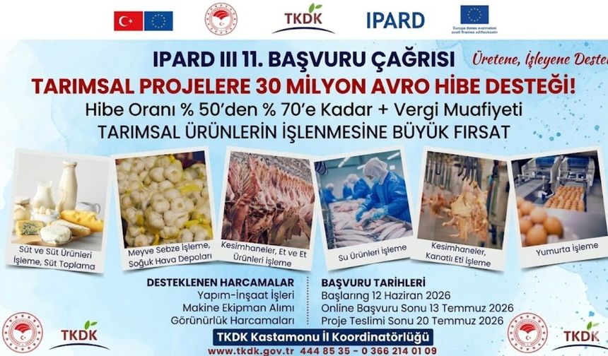 Kastamonu’da tarımsal üretime büyük destek!