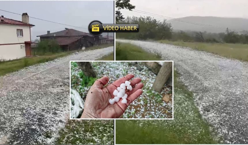 Son dakika: Taşköprü'yü dolu vurdu!