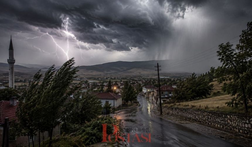 Taşköprü’de sağanak alarmı: Meteoroloji sarı kod verdi