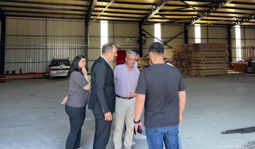 Taşköprü’de sanayi ziyareti: Kaymakam Demirdağ HEMAK firmasını ziyaret etti