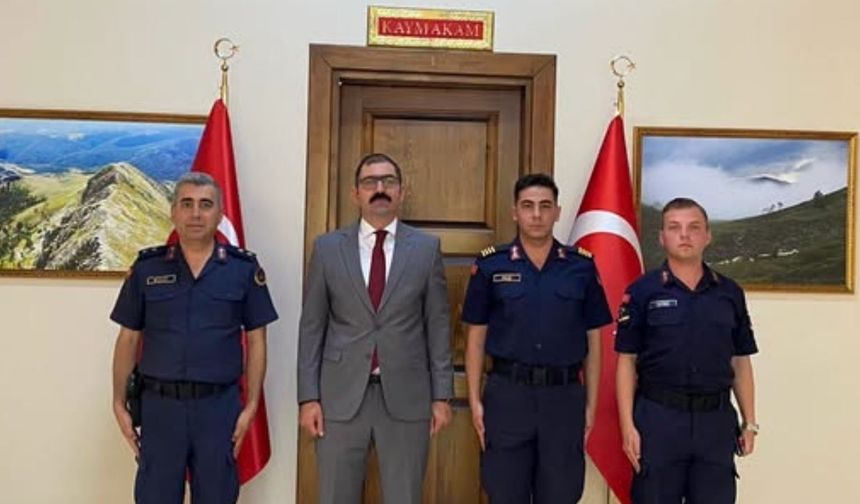 Taşköprü’de stajyer subay ve astsubaylardan Kaymakam Demirdağ’a ziyaret