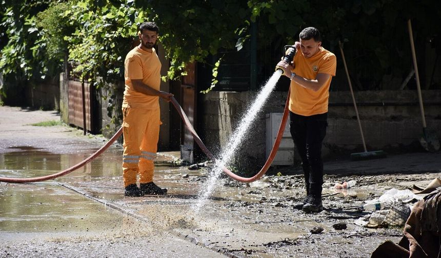 Cide’de seferberlik: 800 personel sahada