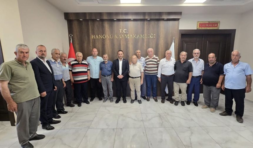 Hanönü Dernekler Federasyonu'ndan Kaymakam Alper Uslu'ya hayırlı olsun ziyareti