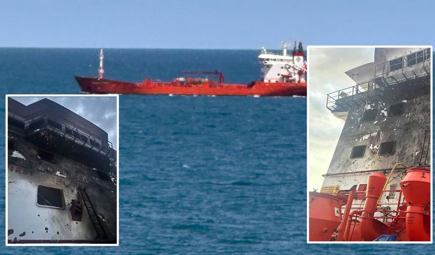 Rusya saldırısında hasar gören tanker İnebolu’ya sığındı