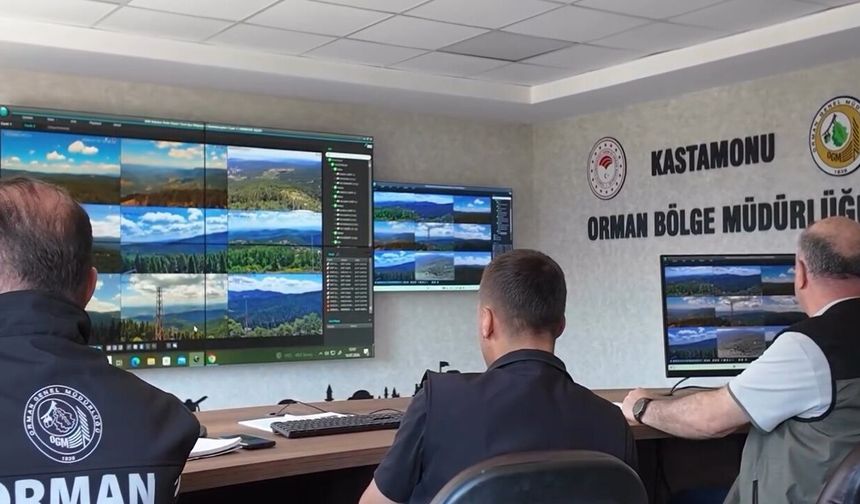 Kastamonu'da Yeşil Vatan nöbeti: Yangın Hareket Merkezi aralıksız çalışıyor