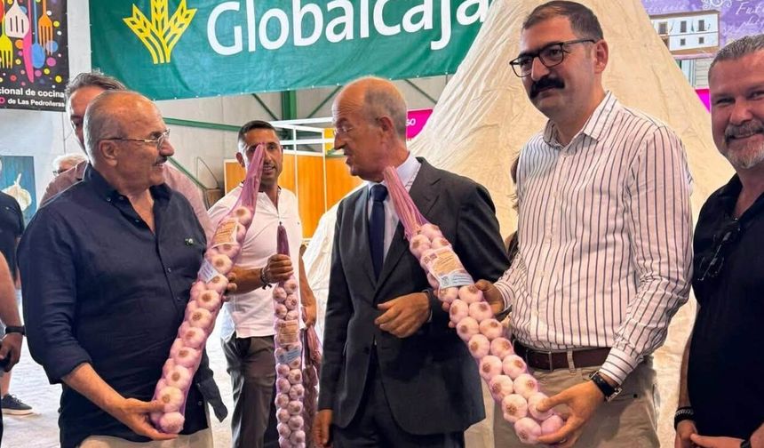 Taşköprü heyeti İspanya'da: Sarımsak fuarında önemli temaslar