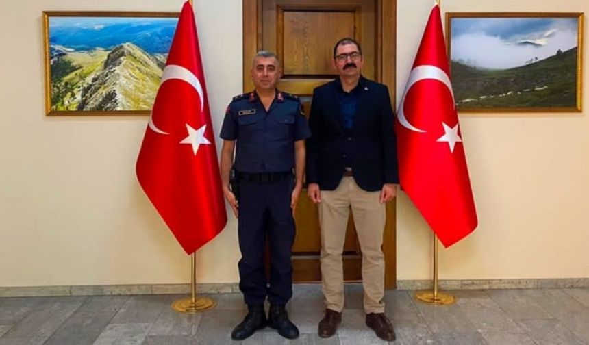 Taşköprü İlçe Jandarma Komutanı’ndan veda ziyaretleri