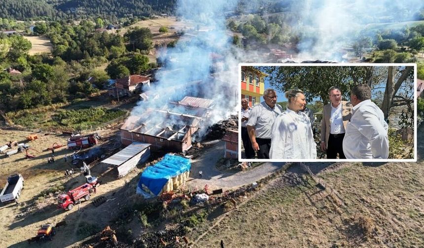 Kastamonu'da yangın felaketi: AK Parti heyeti bölgede
