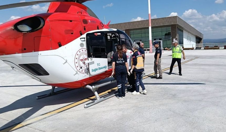 Kastamonu’da kritik sevk: Helikopterle Ankara’ya ulaştırıldı