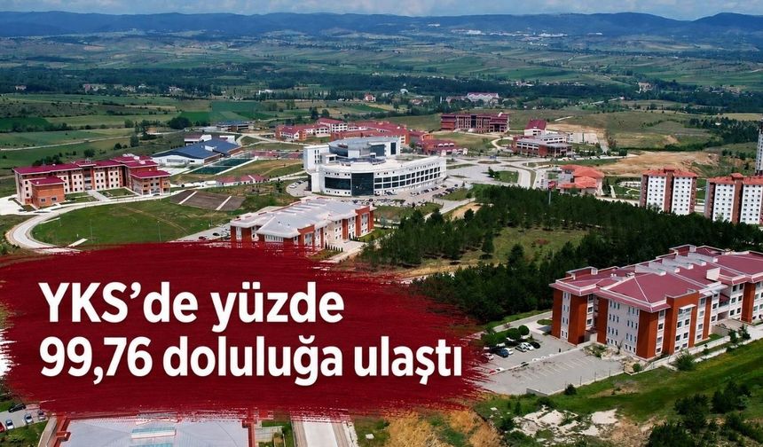 Kastamonu Üniversitesi YKS’de yüzde 99,76 doluluğa ulaştı
