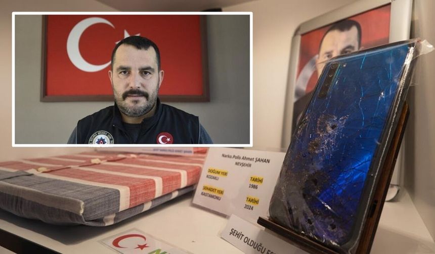 Kastamonu'da şehit edilmişti: Saçma isabet eden telefonu müzede