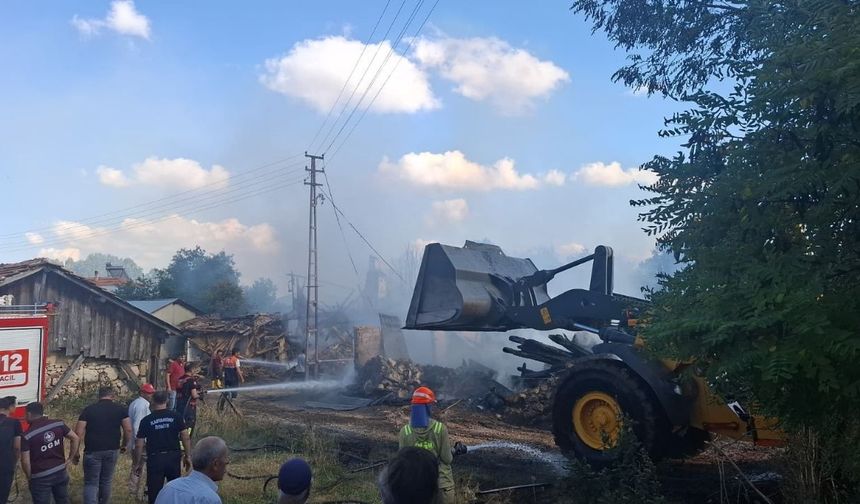 Seydiler’deki yangından ilk görüntüler geldi
