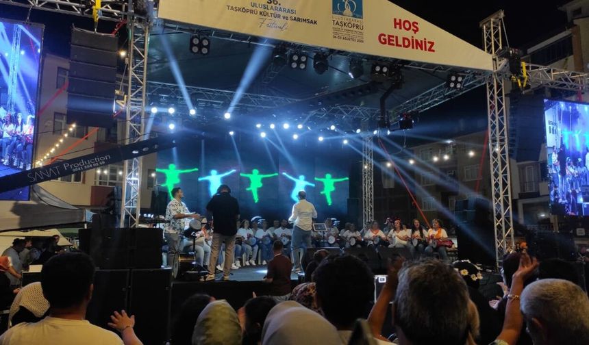 Taşköprü'de festival temposu yükseldi! Rhytmica Ritim Atölyesi sahne aldı