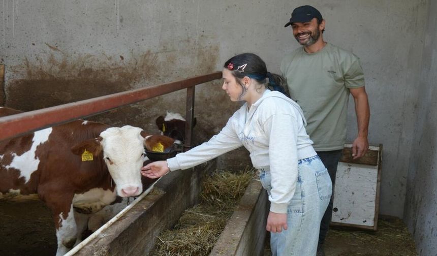 Kastamonu'da kızlarının sağlığı için şehri bırakıp köye yerleştiler