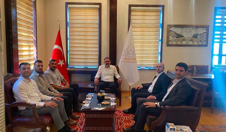 Türkiye Maden A.Ş. heyeti Taşköprü Kaymakamı Demirdağ'ı ziyaret etti