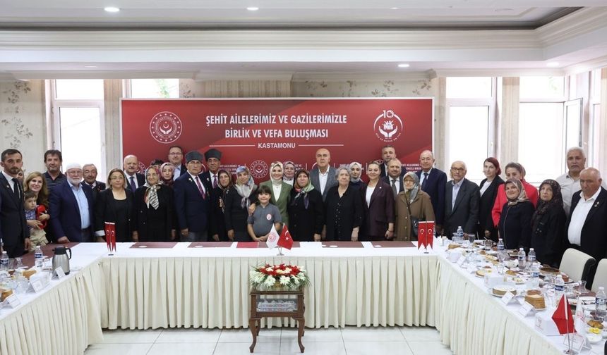 Bakan Göktaş Kastamonu’da şehit aileleri ve gazilerle buluştu
