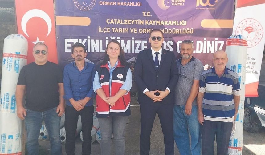 Çatalzeytinli çiftçilere yüzde 50 hibeli sera desteği