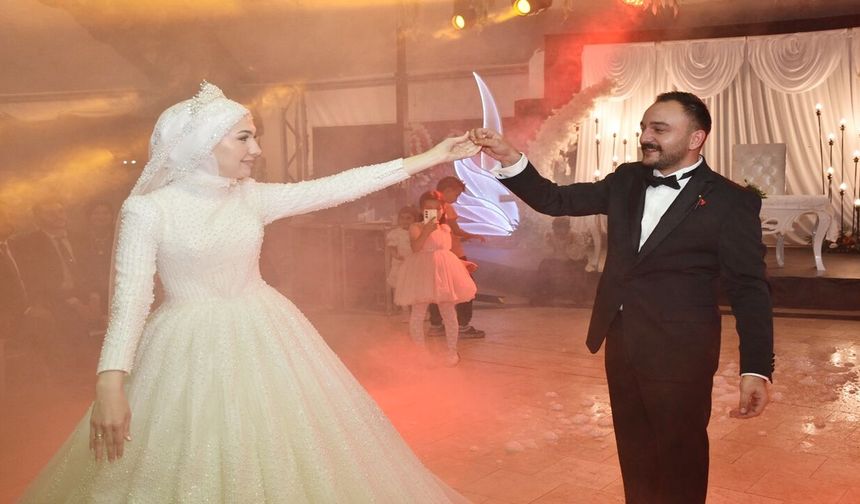 Taşköprü'de görkemli düğünde mutluluğa 'evet' dediler