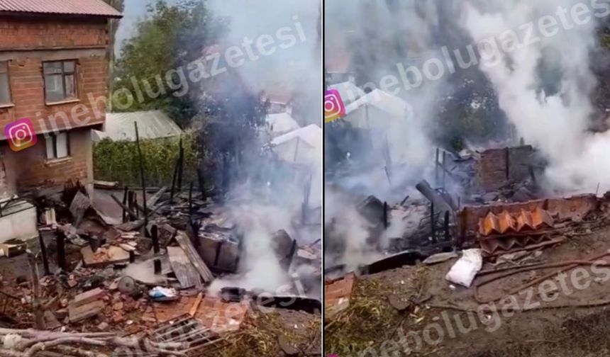 İnebolu yangınla uyandı: 27 hayvan telef oldu