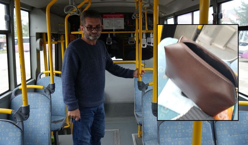 Kastamonu’da otobüste unutulan para dolu çanta sahibine ulaştı