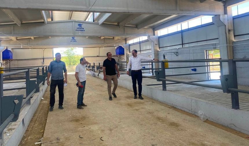 Kaymakam Demirdağ’dan Taşköprü’deki besi çiftliğine ziyaret