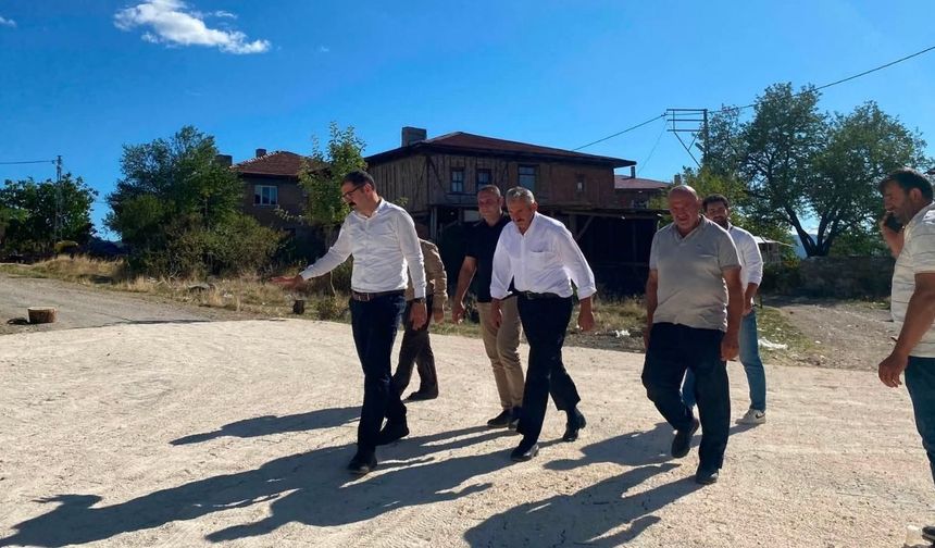 Taşköprü Kaymakamı Demirdağ köydeki çalışmalar inceledi