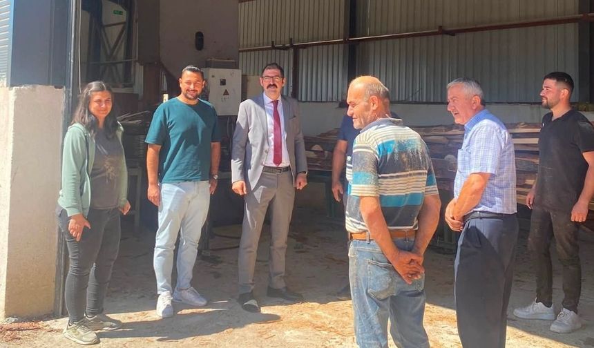 Kaymakam Demirdağ Taşköprü OSB’deki çalışmaları yerinde inceledi