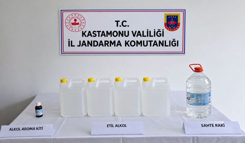 Kastamonu’da kaçak alkol operasyonu: Jandarmadan sıkı denetim