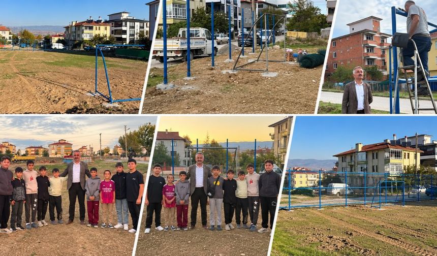 Taşköprü'de çocuklar için kollar sıvandı!