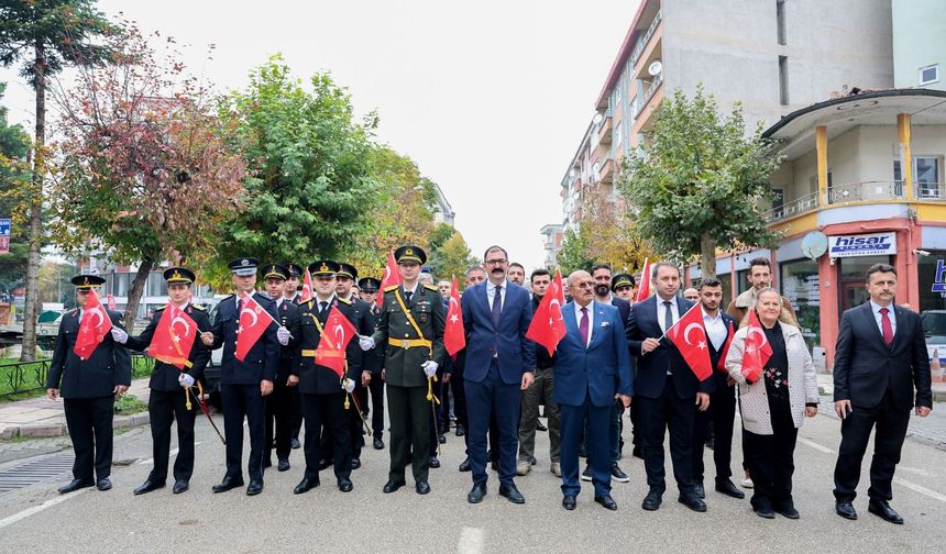 Taşköprü’de Cumhuriyet Yürüyüşü yapıldı