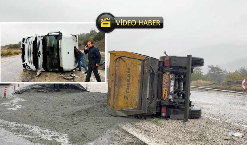 Kastamonu’da hafriyat kamyonu devrildi: Detaylar belli oldu