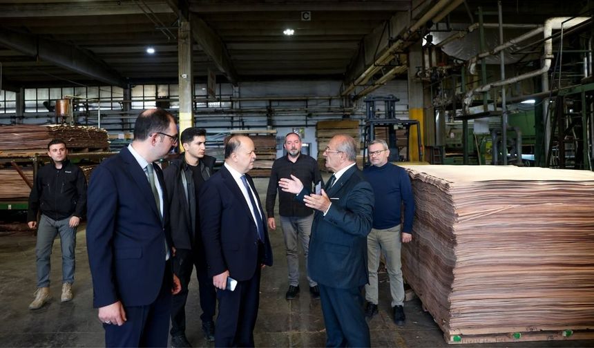 Kastamonu Valisi Dallı’dan Taşköprü’de fabrika ziyareti