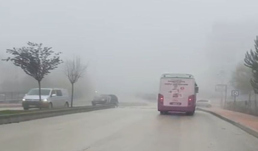Kastamonu'da göz gözü görmüyor: Sis çöktü!