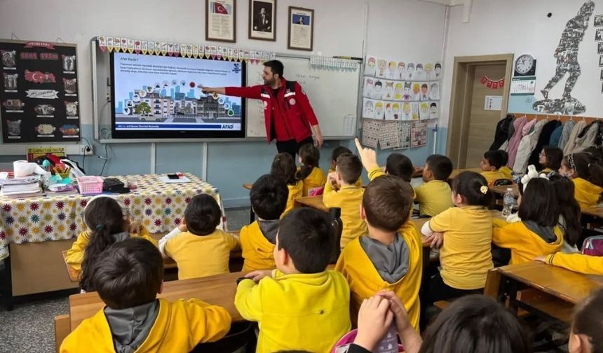 Taşköprü’de öğrencilere afet farkındalığı eğitimi verildi