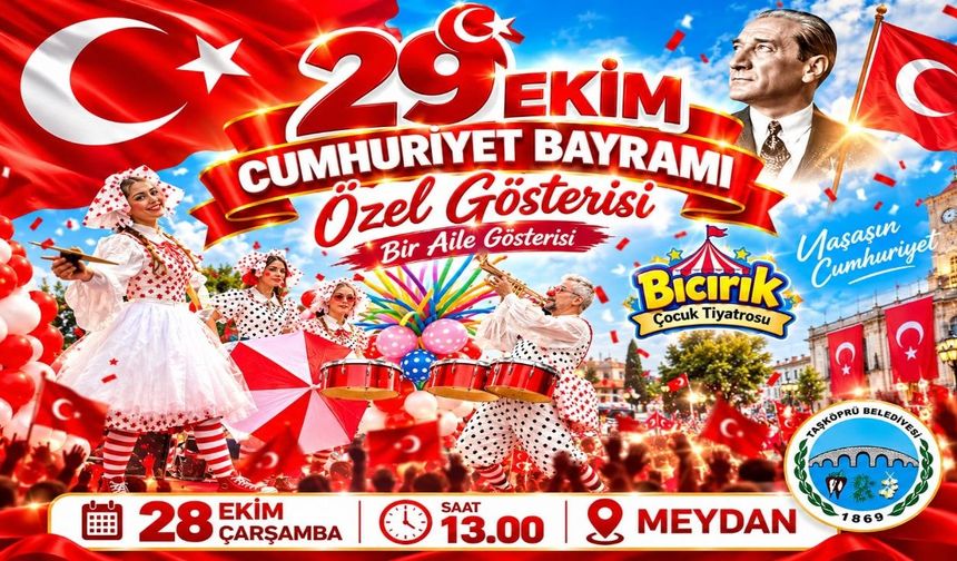 Taşköprü’de Cumhuriyet Bayramı’nda çocuklara özel gösteri