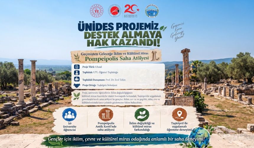 Pompeipolis için önemli proje: Taşköprü’de iklim ve miras buluşması