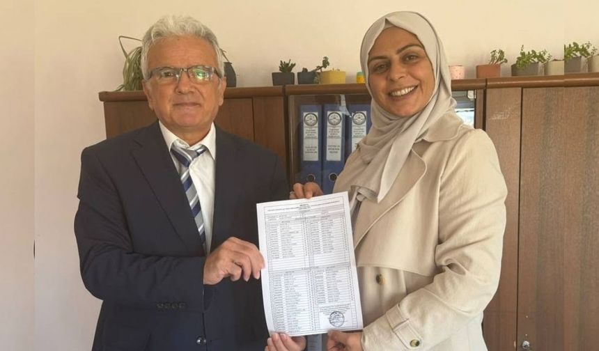 Taşköprü’de Selda Çetindağ mazbatasını aldı
