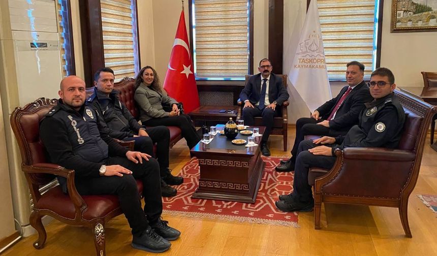 Taşköprü'ye polis başmüfettişlerinden önemli ziyaret