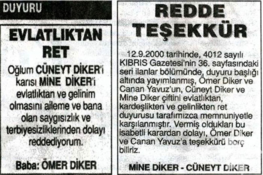 redde teşekkür